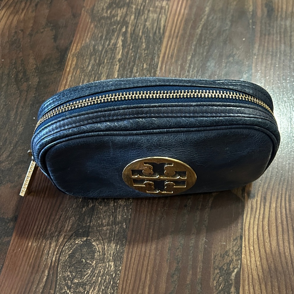 Tory Burch Leather Vanity Pouch - Picture 2 of 8